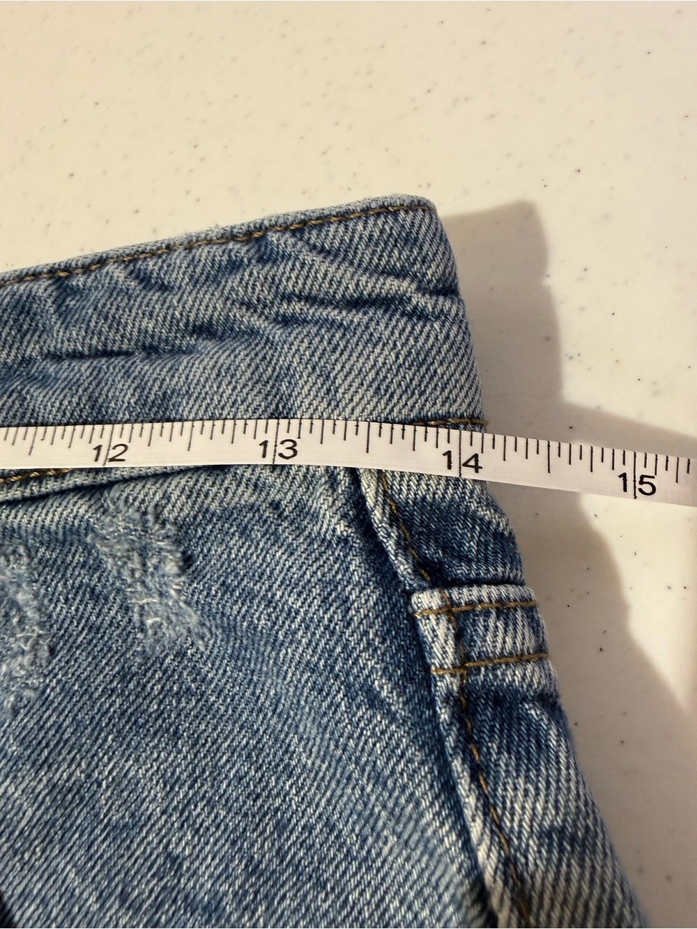 BDG Urban‎ Outfitters High Rise Y2K Denim Shorts W26 Medium Wash 100% Cotton - Picture 9 of 11